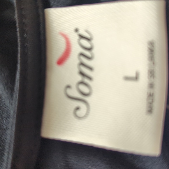 Soma Cool Nights Short Sleeve Pajama Tee with Pocket L - Picture 12 of 14